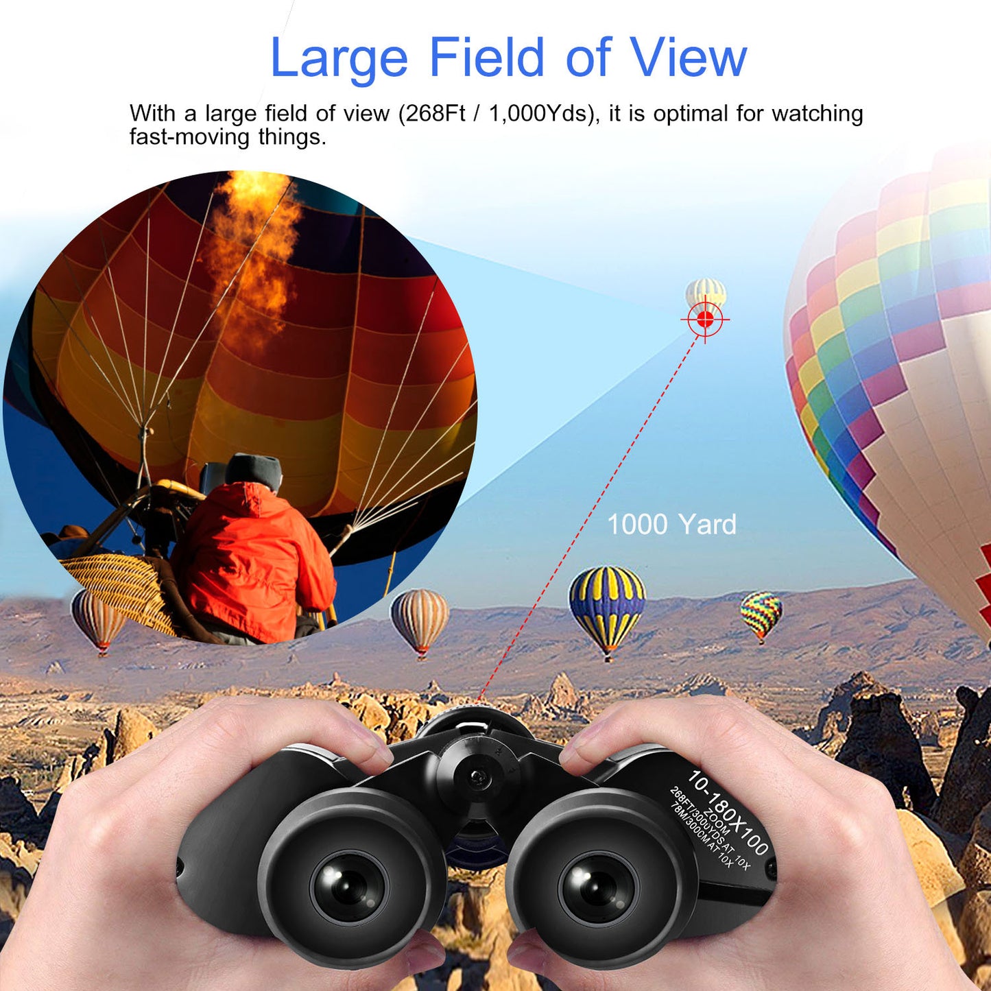 Binoculars With FMC Lens Low Light Night Vision For Bird Watching Hunting Sports Events Concerts Adults Kids