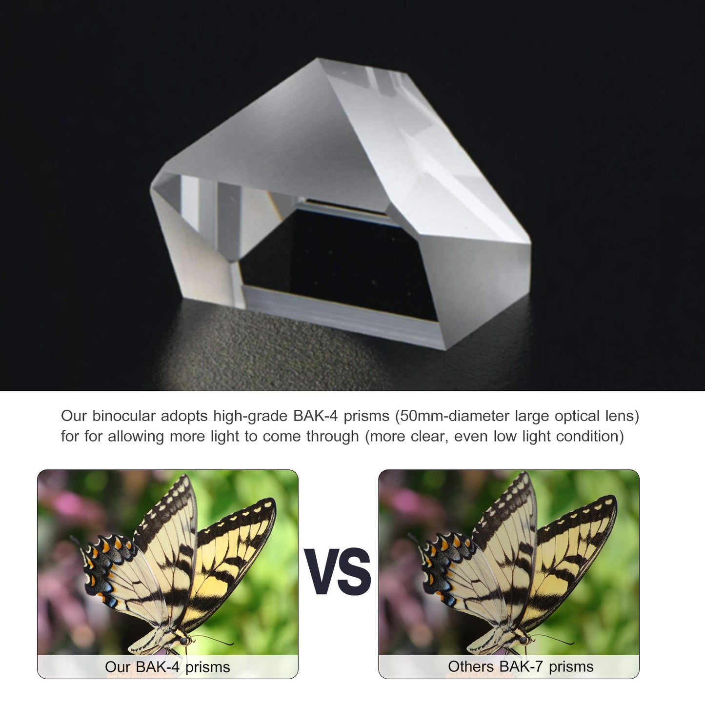 Binoculars With FMC Lens Low Light Night Vision For Bird Watching Hunting Sports Events Concerts Adults Kids