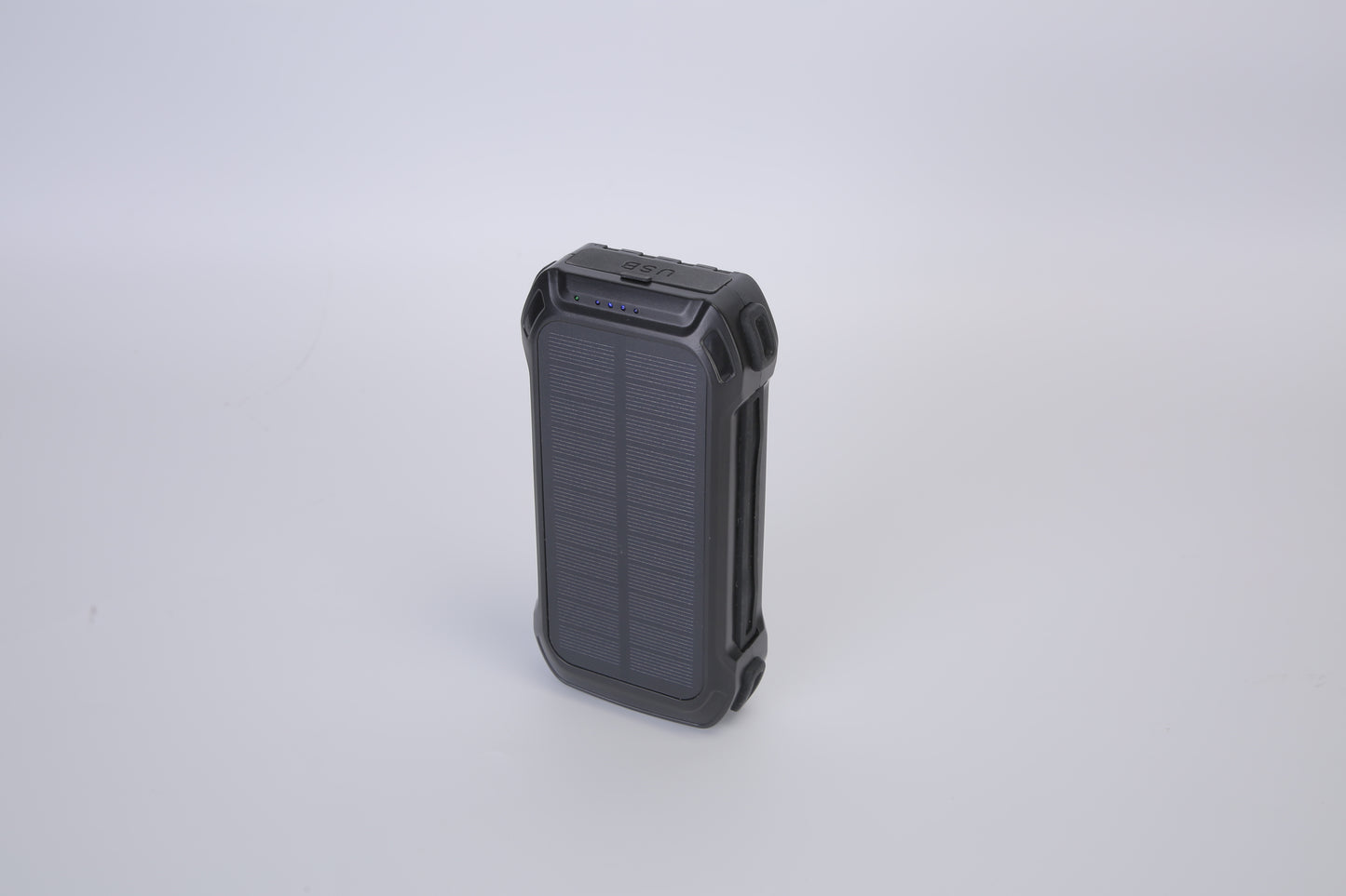 Solar Charger Power Bank Wireless Charging LED Flashlight For Camping Hiking