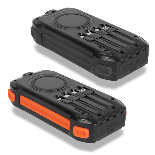 Solar Charger Power Bank Wireless Charging LED Flashlight For Camping Hiking