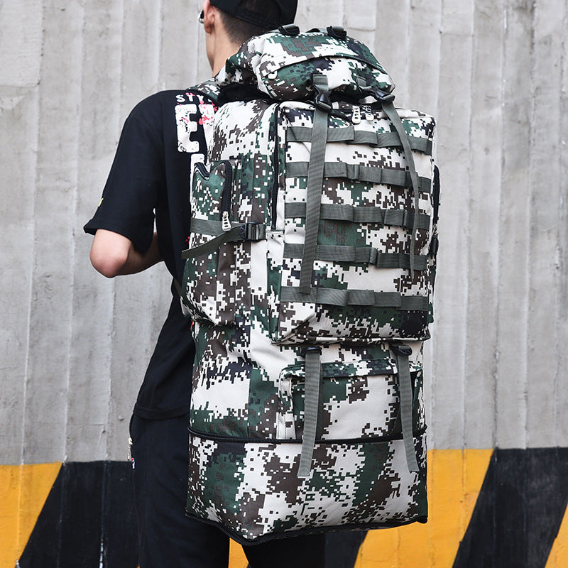 Large capacity outdoor backpack 100L