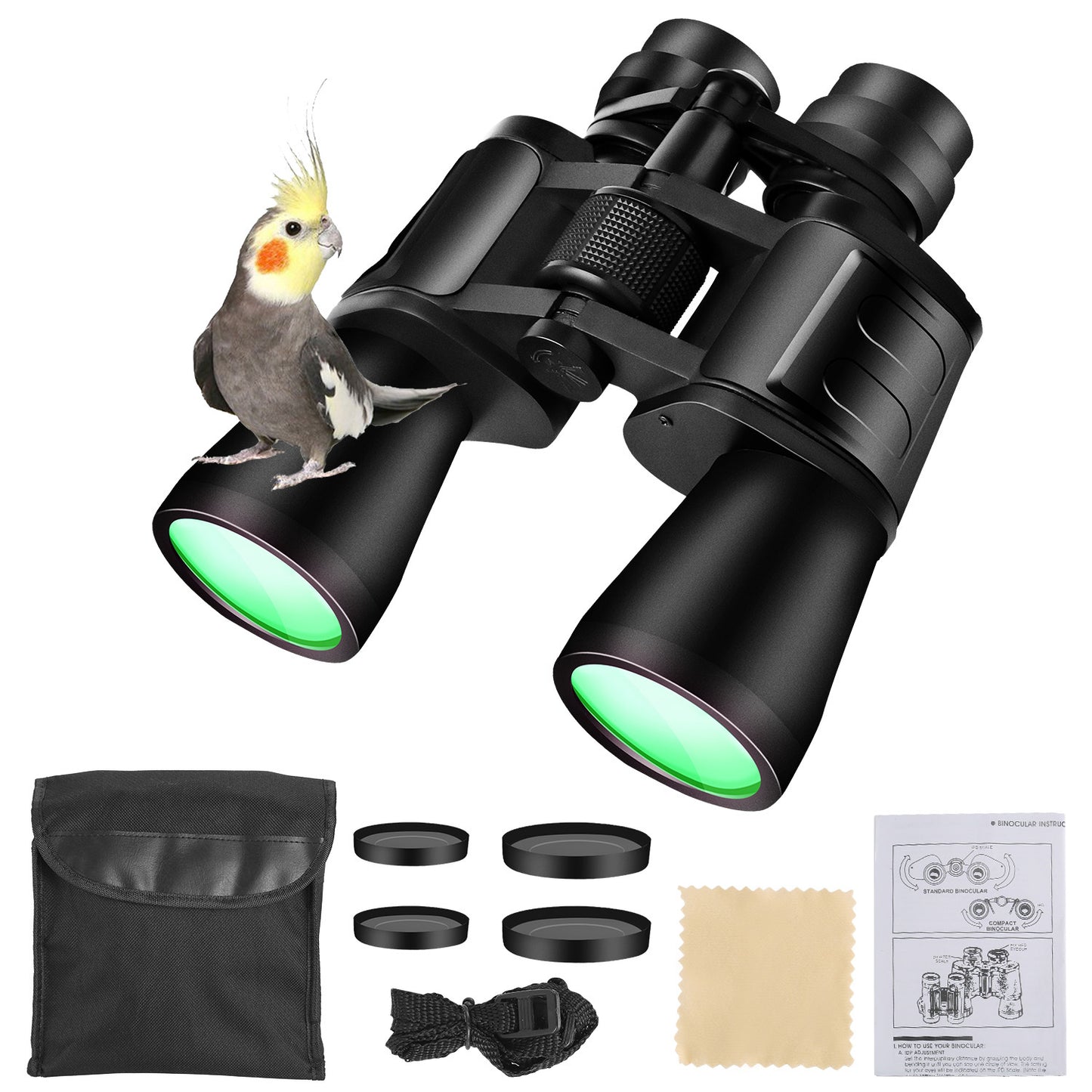 Binoculars With FMC Lens Low Light Night Vision For Bird Watching Hunting Sports Events Concerts Adults Kids